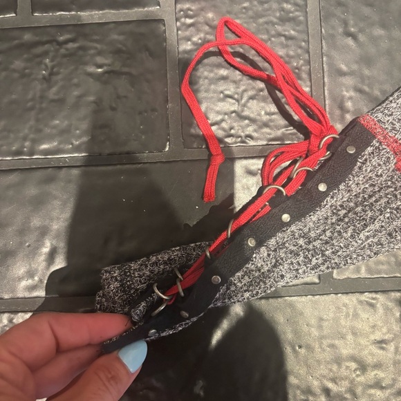 Free People Thermal Top | Lace-Up Sleeves | Size Small - Picture 3 of 4